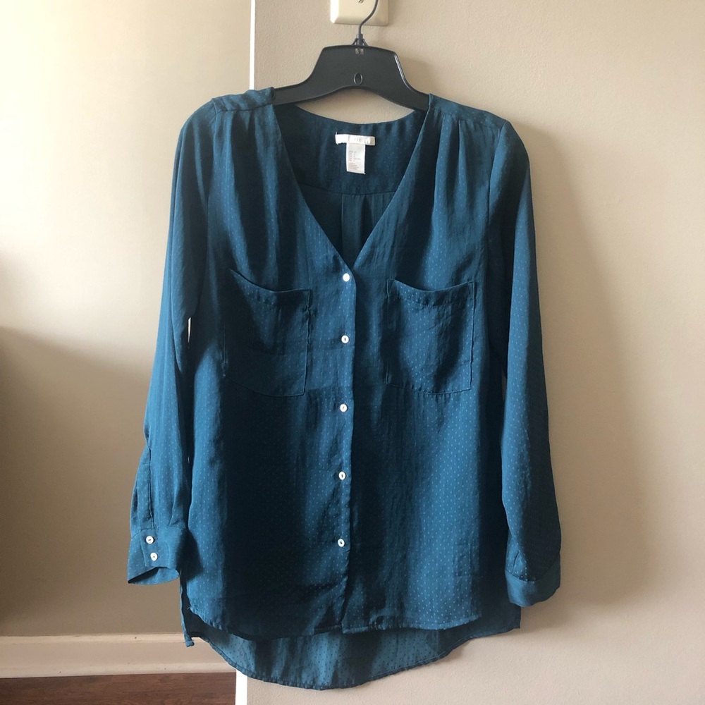 H&M Polka Dot Button Down